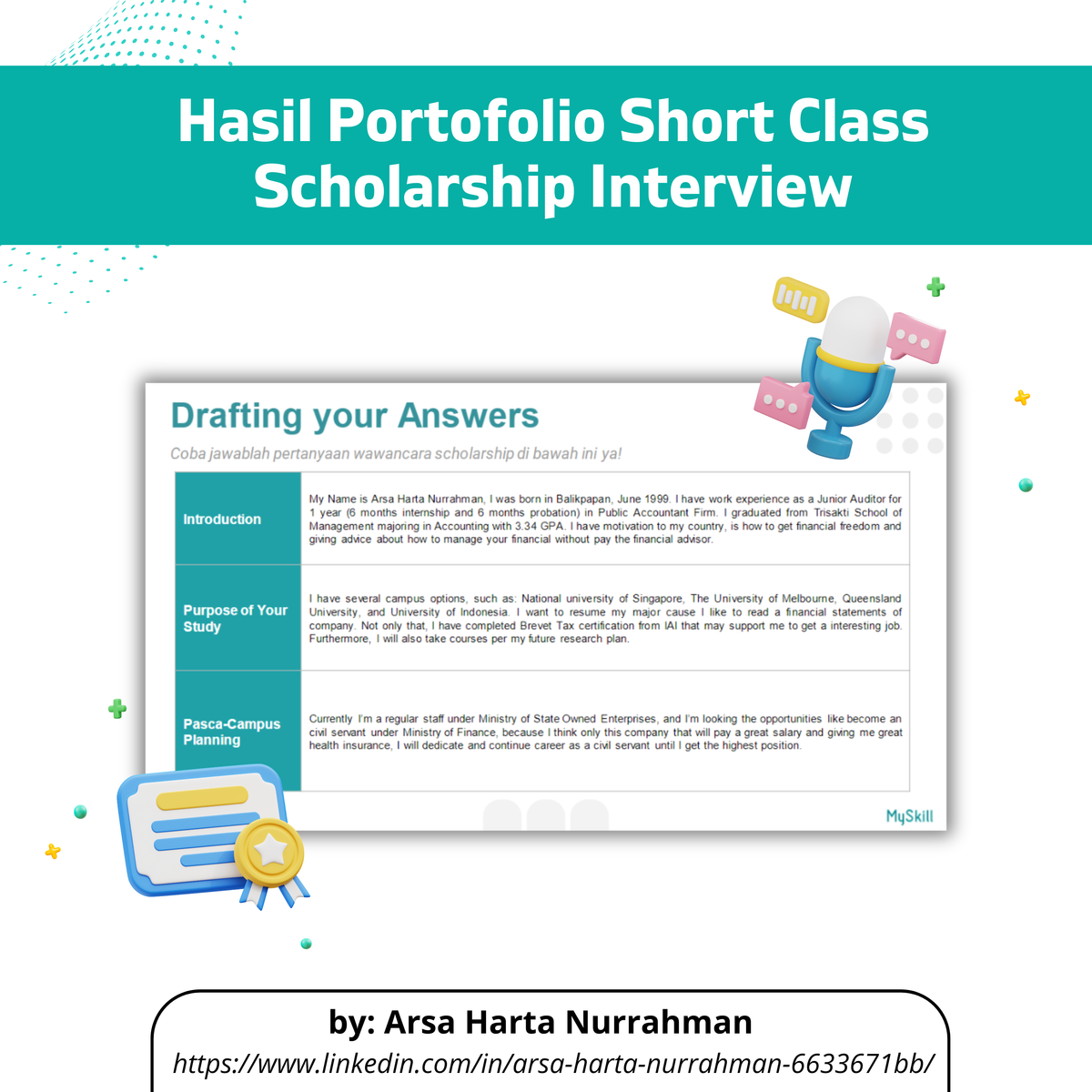 Dapatkan Portofolio Gratis